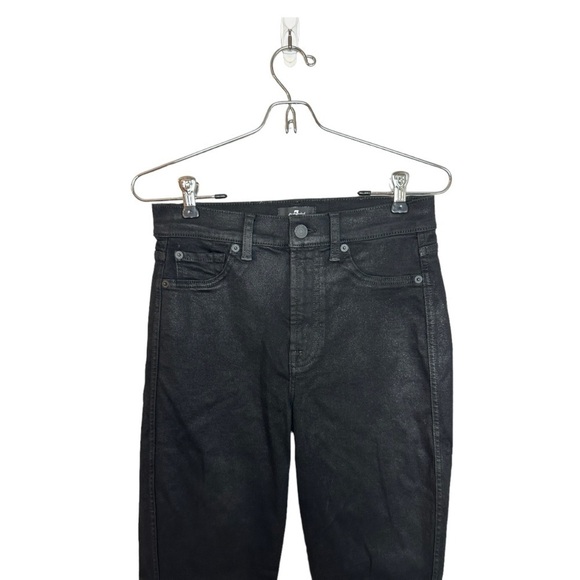 7 For All Mankind High waist Cropped Straight Jeans 26 - Picture 4 of 9